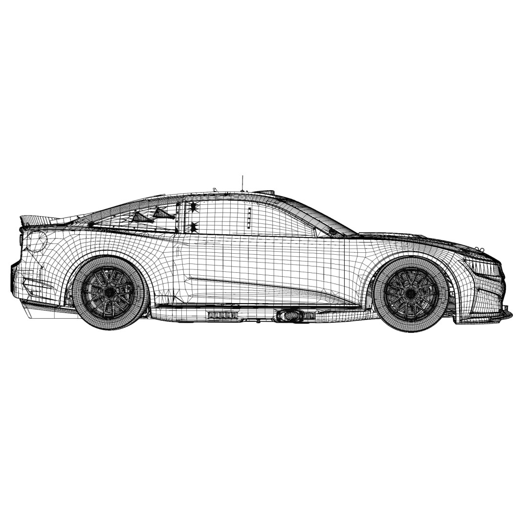 2026 Chevrolet Camaro 3D Model – High Poly Racing Car with PBR Textures - View 21