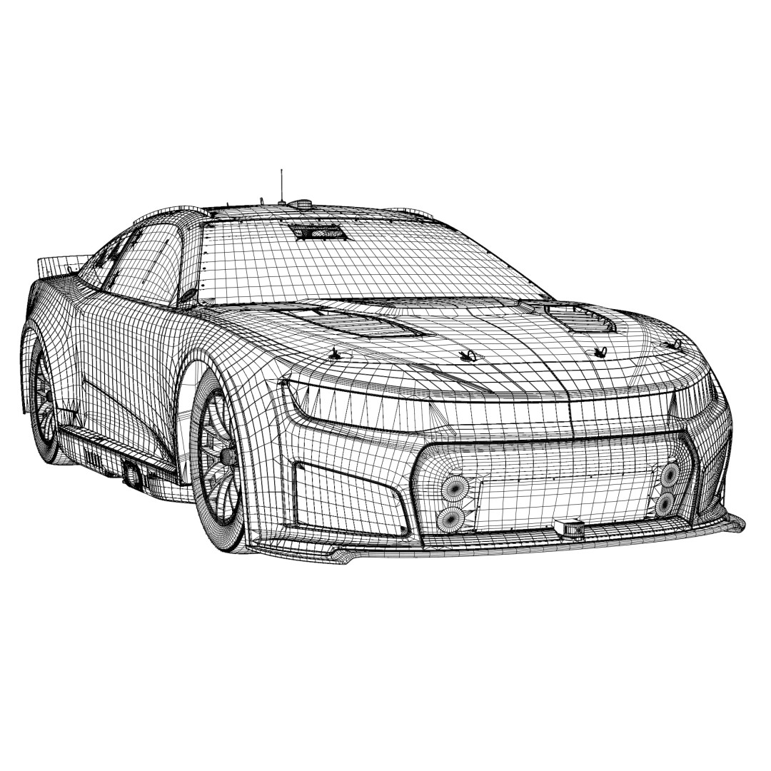 2026 Chevrolet Camaro 3D Model – High Poly Racing Car with PBR Textures - View 22