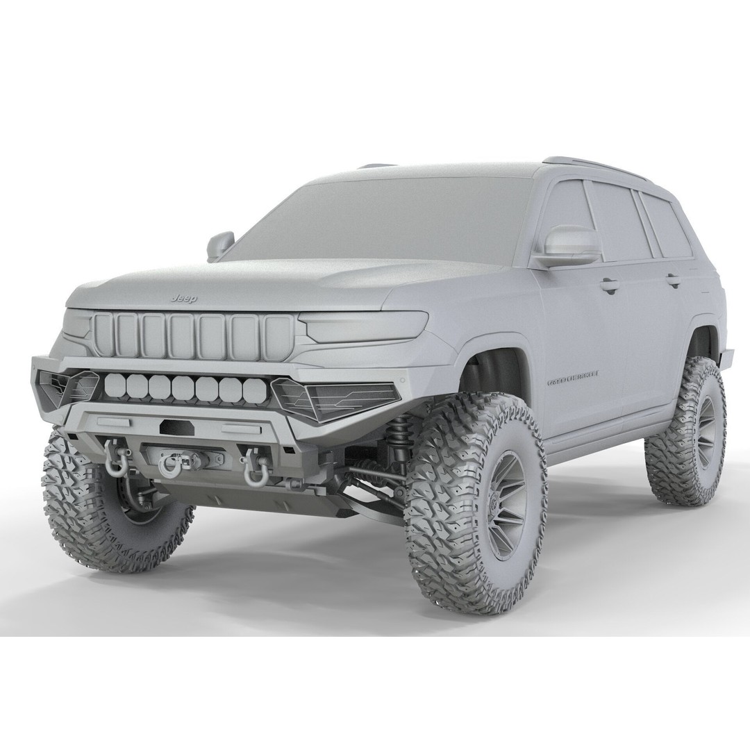 Jeep Cherokee 2023 3D Model – High Poly Off Road Asset, FBX, OBJ, Blender - View 18
