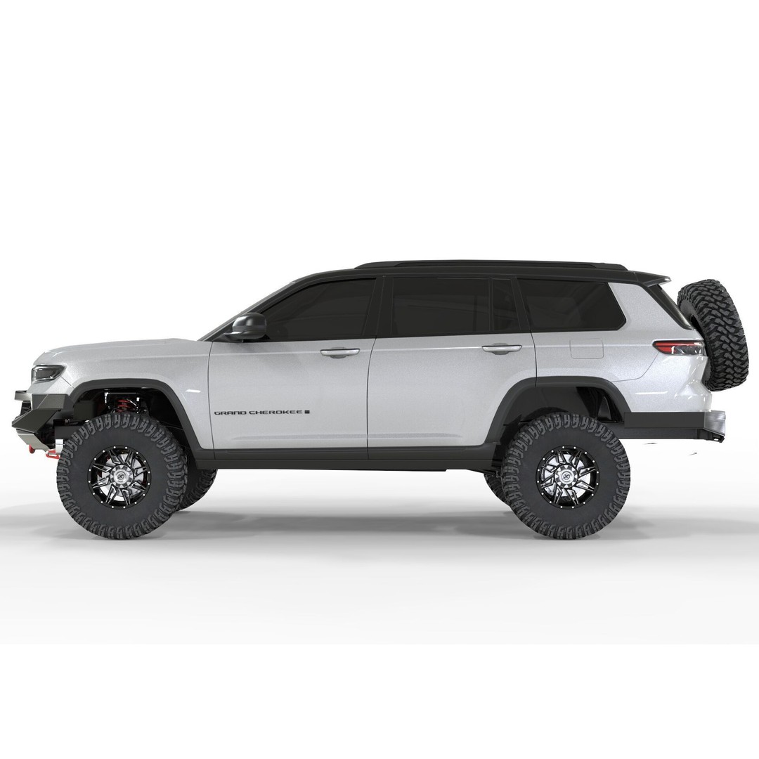Jeep Cherokee 2023 3D Model – High Poly Off Road Asset, FBX, OBJ, Blender - View 3