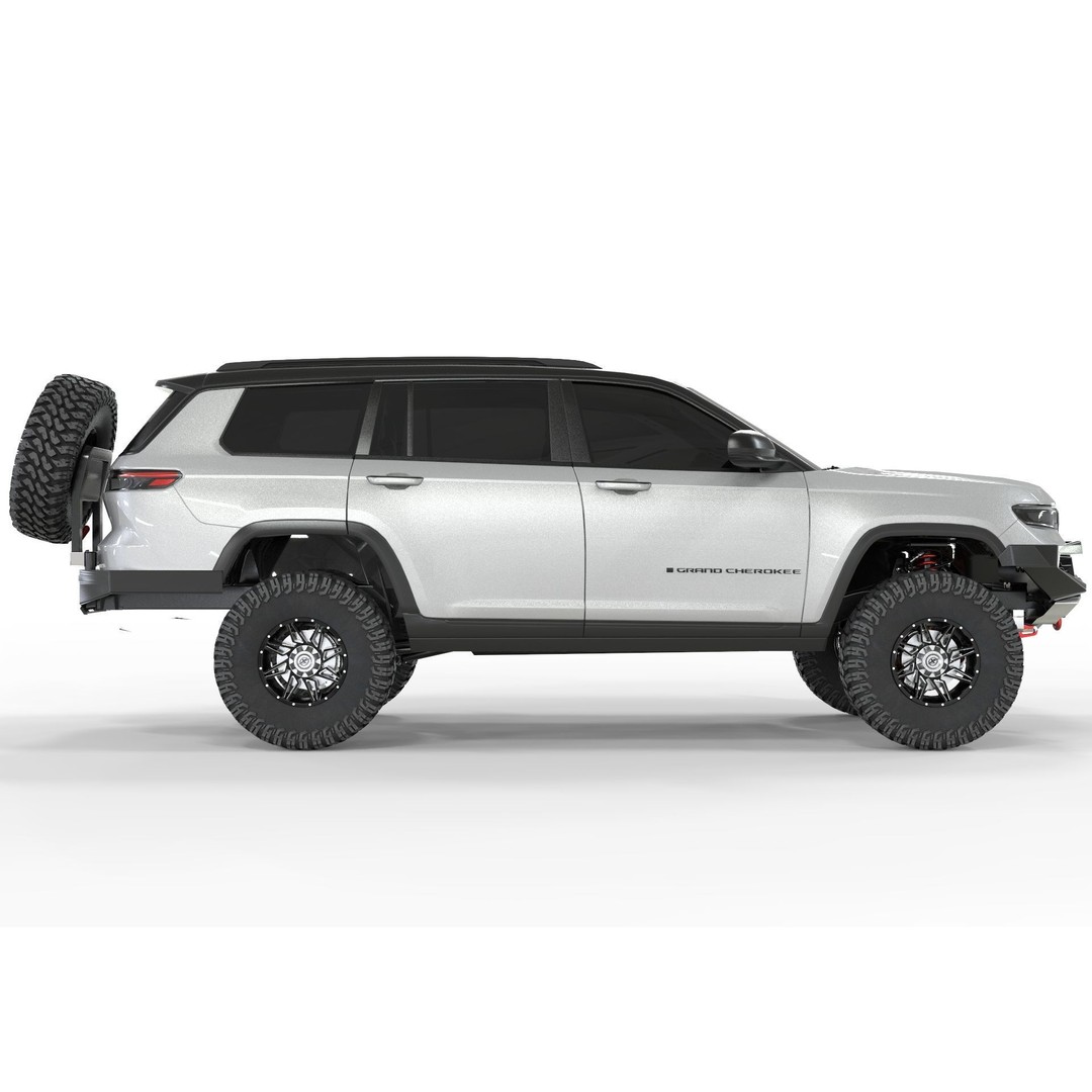 Jeep Cherokee 2023 3D Model – High Poly Off Road Asset, FBX, OBJ, Blender - View 4