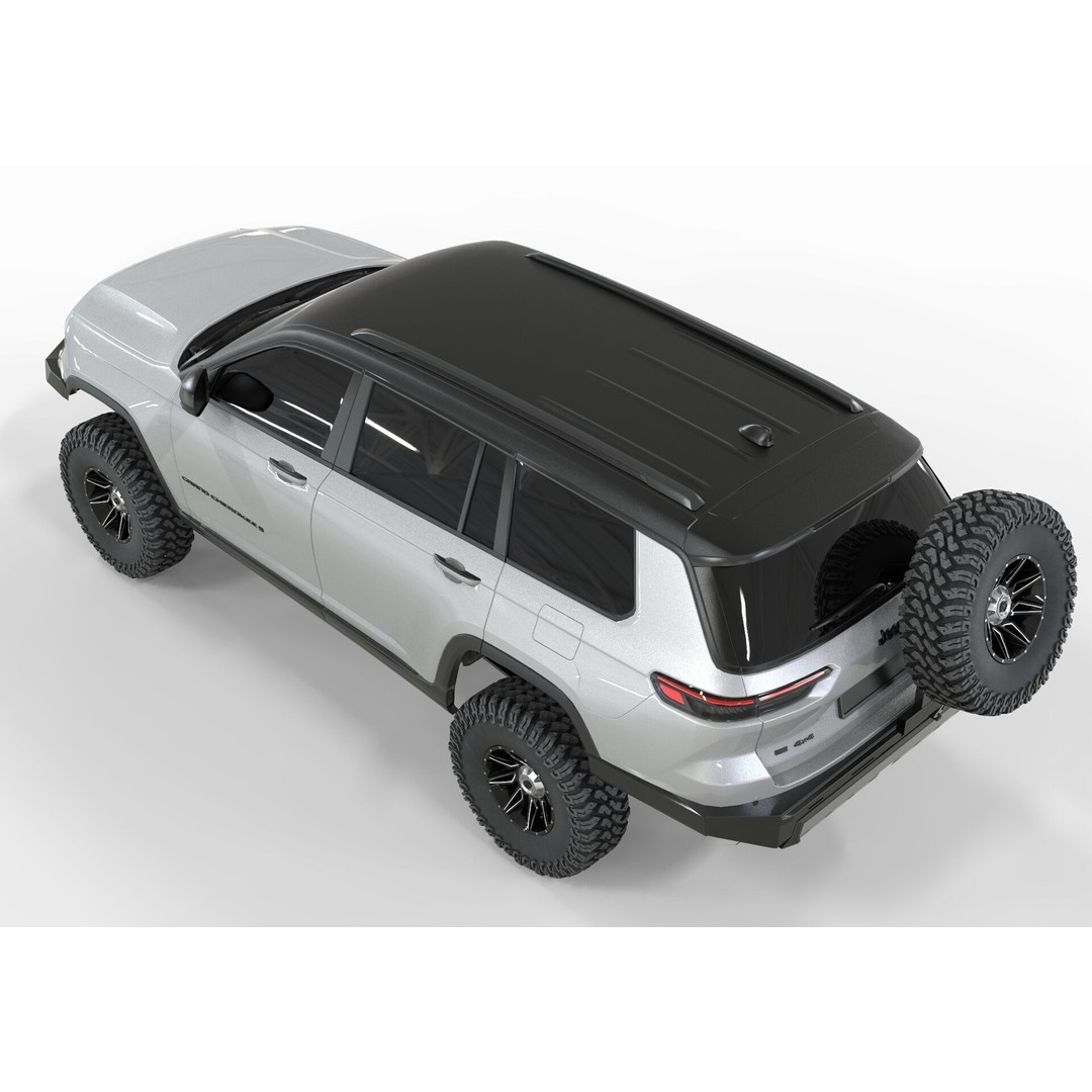 Jeep Cherokee 2023 3D Model – High Poly Off Road Asset, FBX, OBJ, Blender - View 7