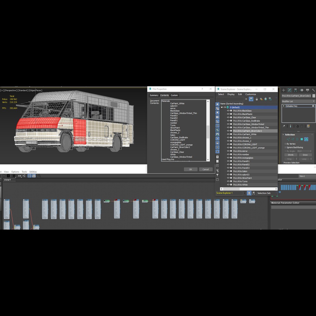 RV Prototype 3D Model – Modern Electric Minibus, FBX, Game Ready - View 28