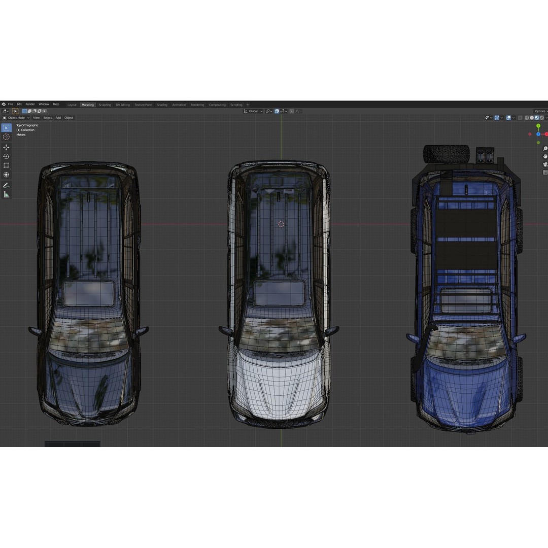 Lexus LX570 3D Model – Low Poly Game Asset, FBX, OBJ, Blender - View 13