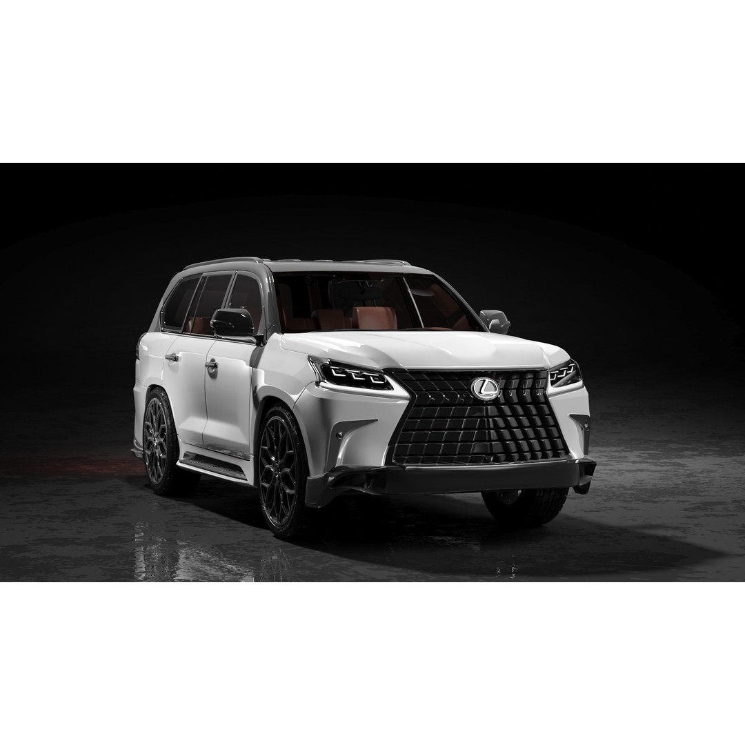Lexus LX570 3D Model – Low Poly Game Asset, FBX, OBJ, Blender - View 5