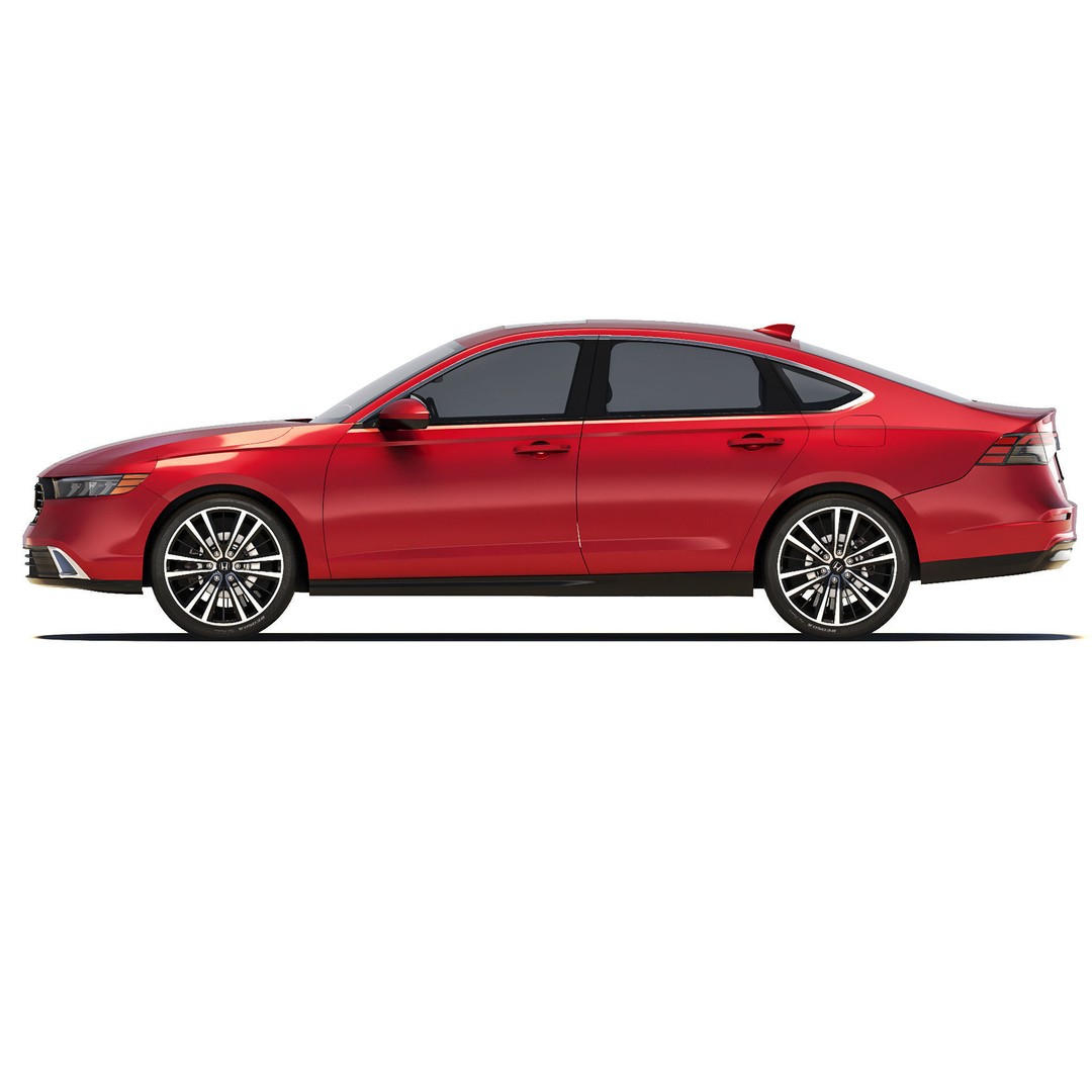 Honda Accord 2024 3D Model – High Poly Sedan Asset, FBX, OBJ - View 3