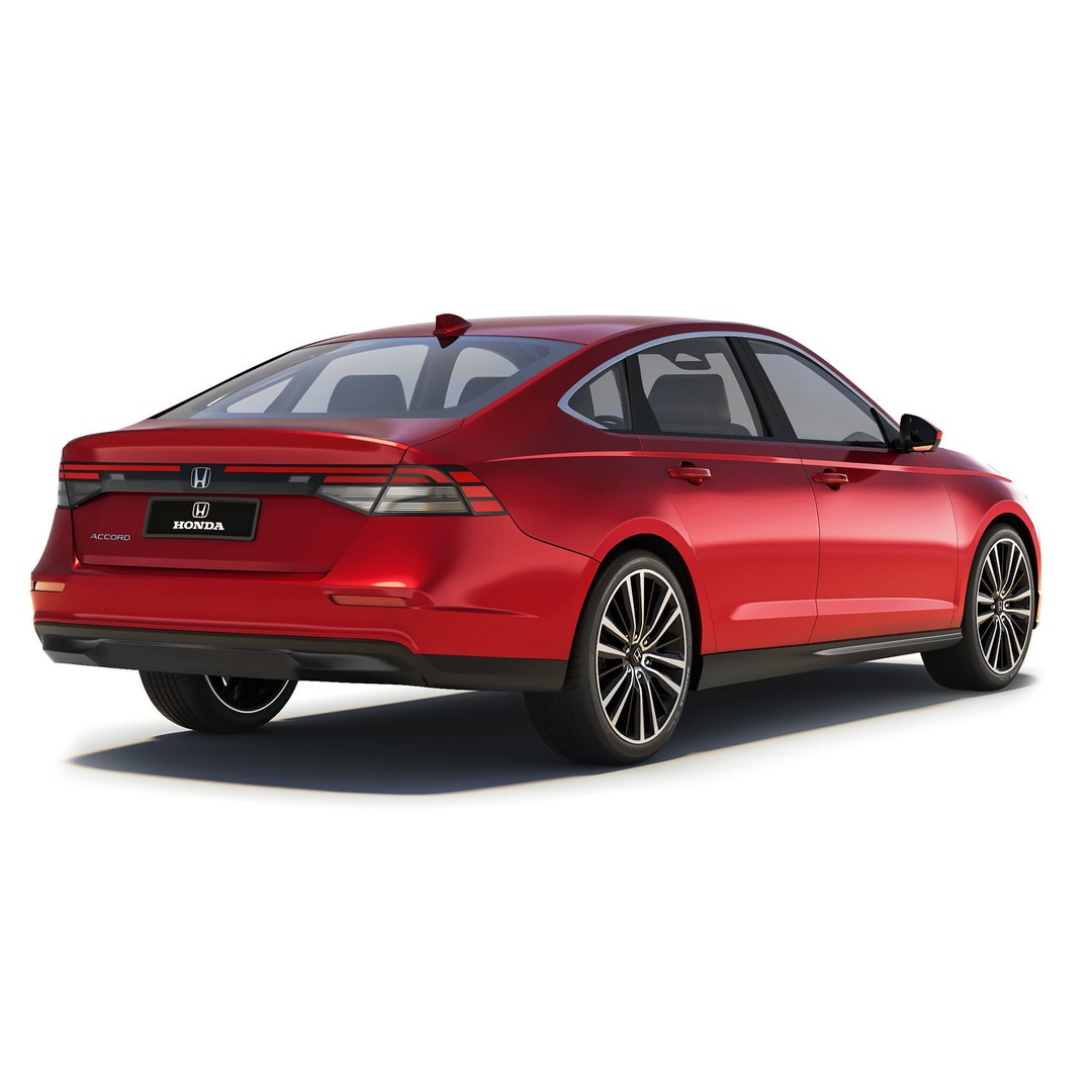 Honda Accord 2024 3D Model – High Poly Sedan Asset, FBX, OBJ - View 6