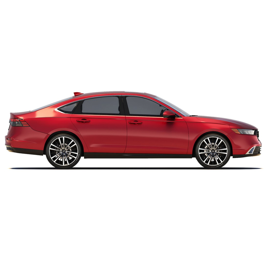 Honda Accord 2024 3D Model – High Poly Sedan Asset, FBX, OBJ - View 7