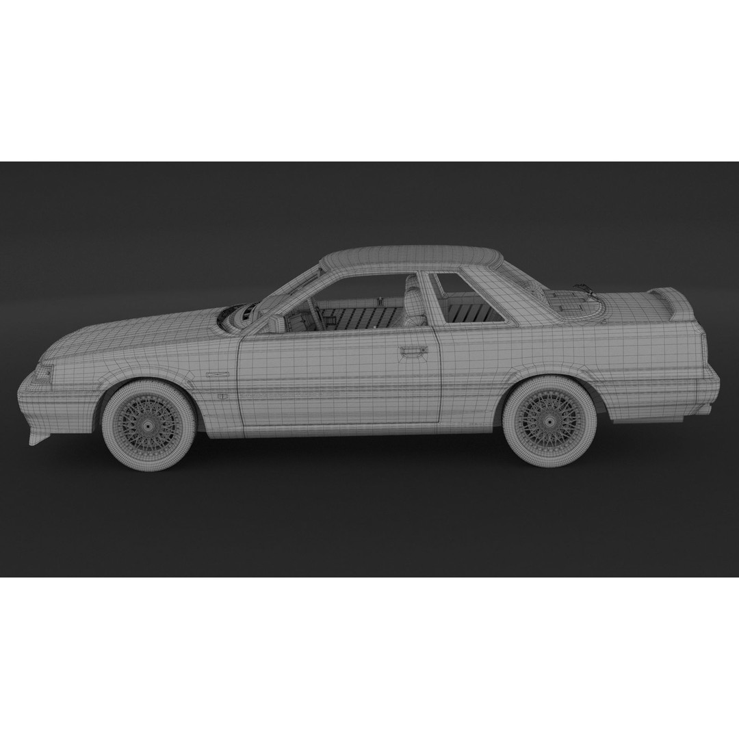 Nissan Skyline R31 GTS Nismo 3D Model – High Poly Game Asset, FBX, OBJ - View 11