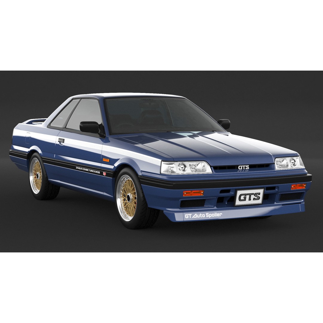 Nissan Skyline R31 GTS Nismo 3D Model – High Poly Game Asset, FBX, OBJ - View 4