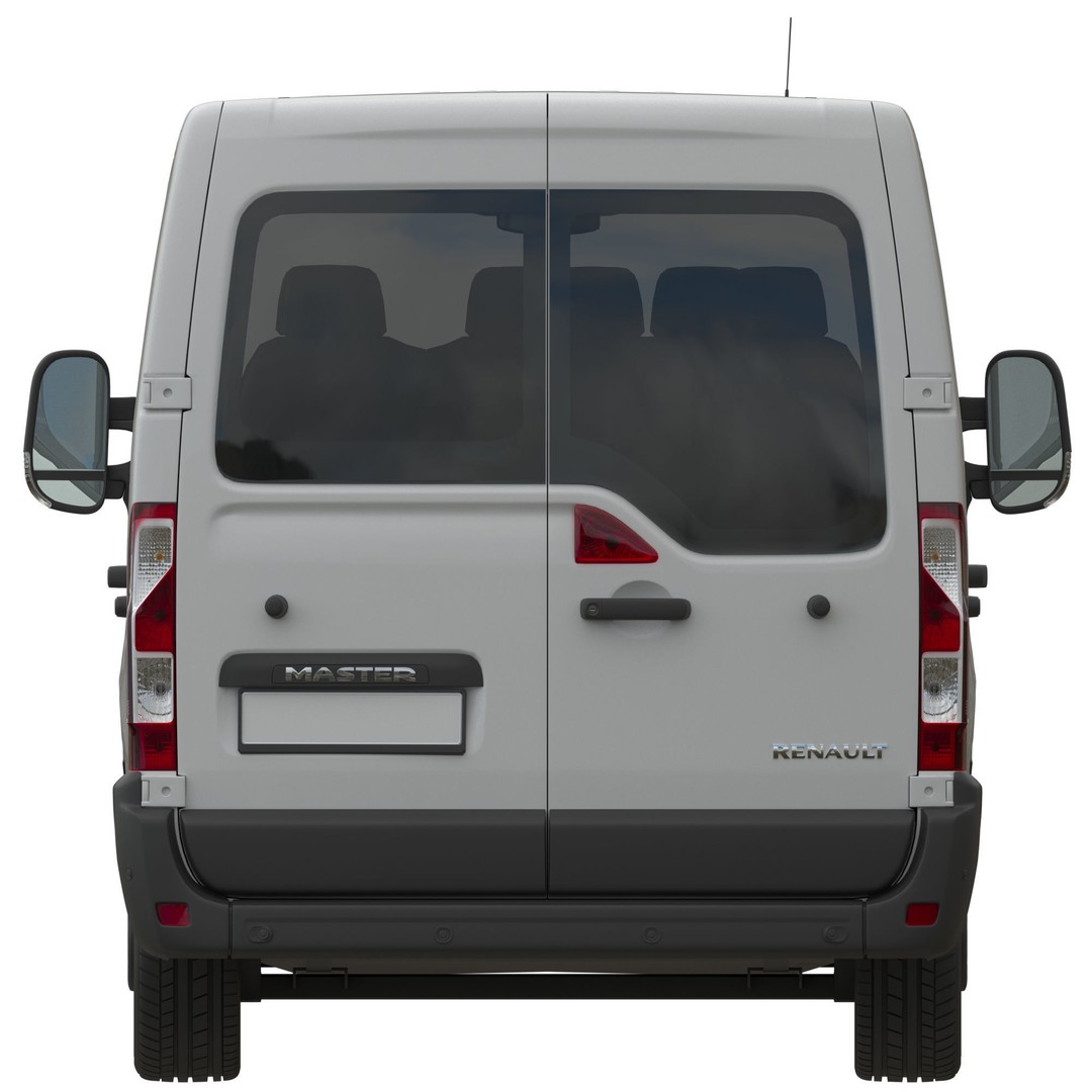 Renault Master 3D Model – High Poly Minivan, FBX, OBJ, Blender - View 10