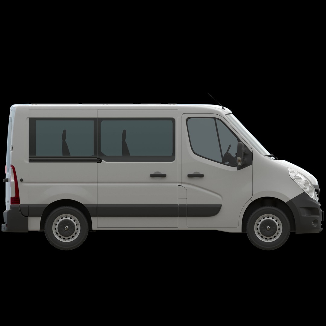 Renault Master 3D Model – High Poly Minivan, FBX, OBJ, Blender - View 11