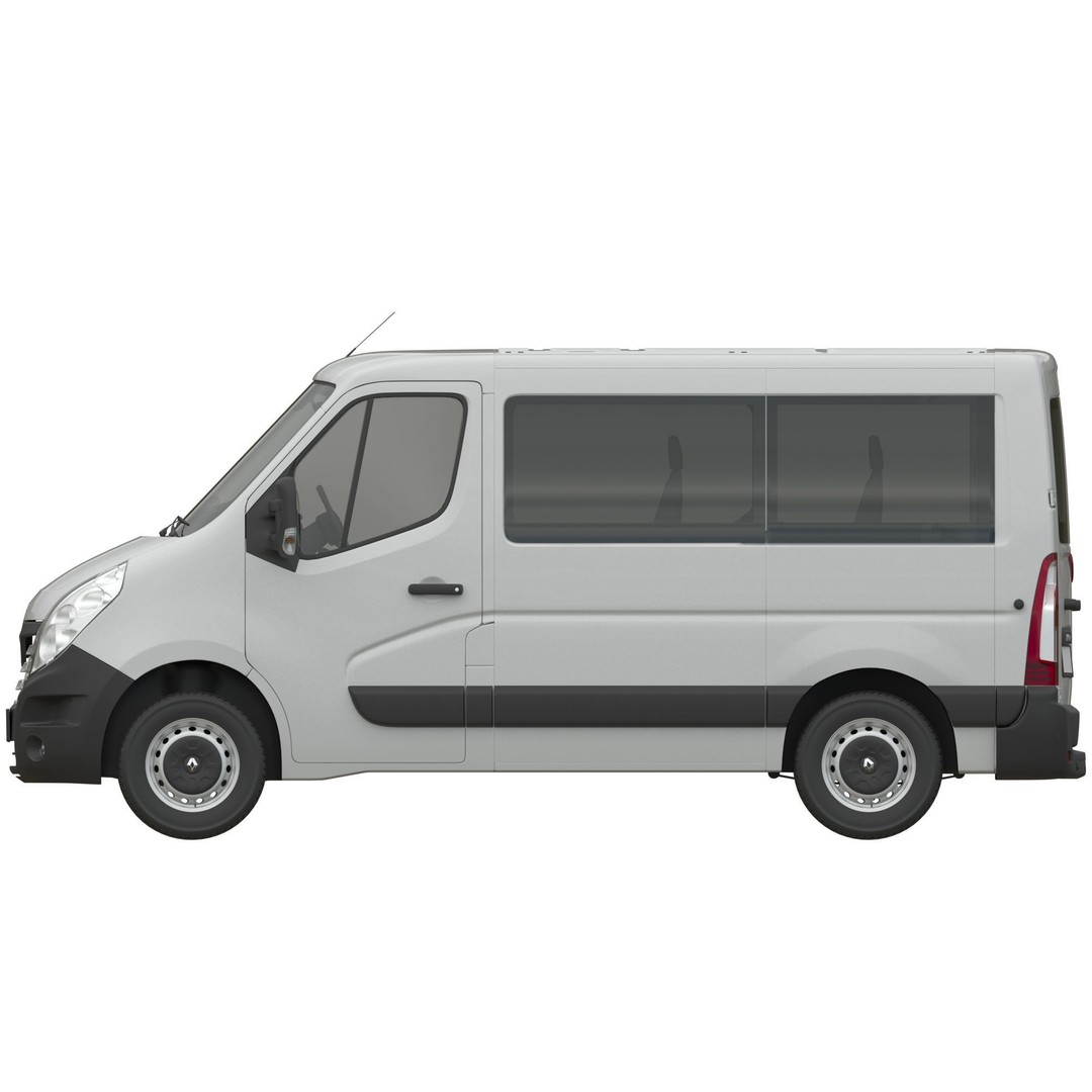Renault Master 3D Model – High Poly Minivan, FBX, OBJ, Blender - View 12