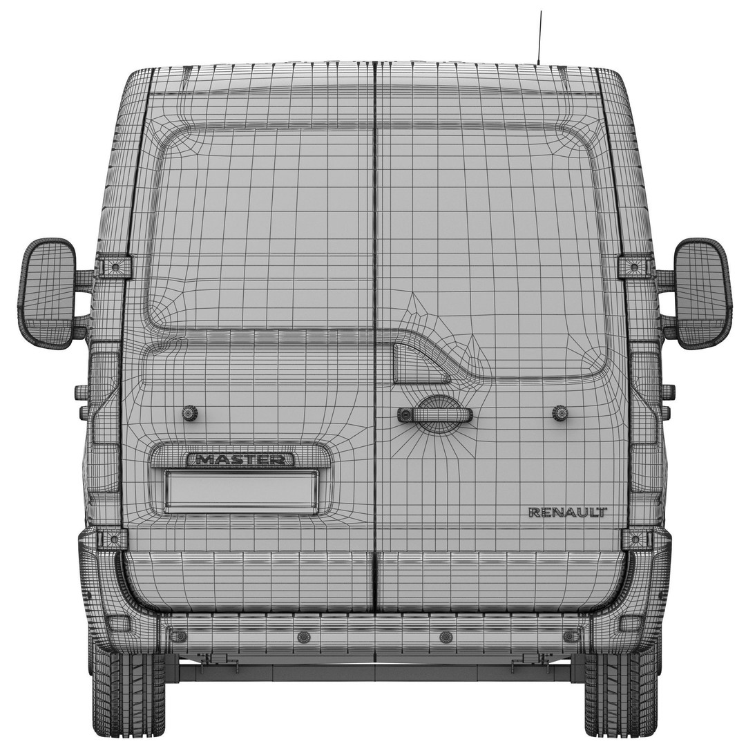 Renault Master 3D Model – High Poly Minivan, FBX, OBJ, Blender - View 19