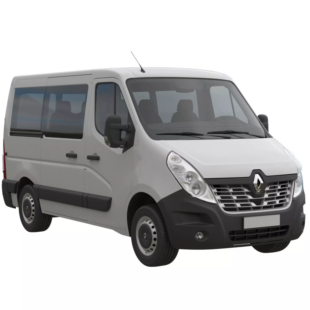 Renault Master 3D Model – High Poly Minivan, FBX, OBJ, Blender - View 2