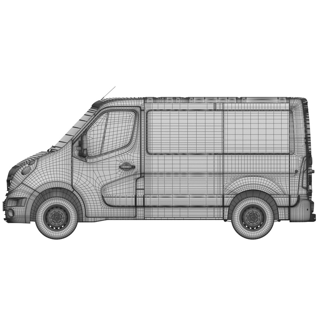 Renault Master 3D Model – High Poly Minivan, FBX, OBJ, Blender - View 21
