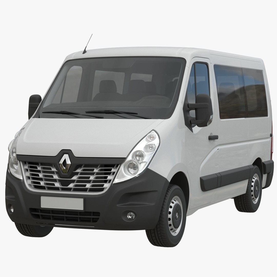 Renault Master 3D Model – High Poly Minivan, FBX, OBJ, Blender - View 3