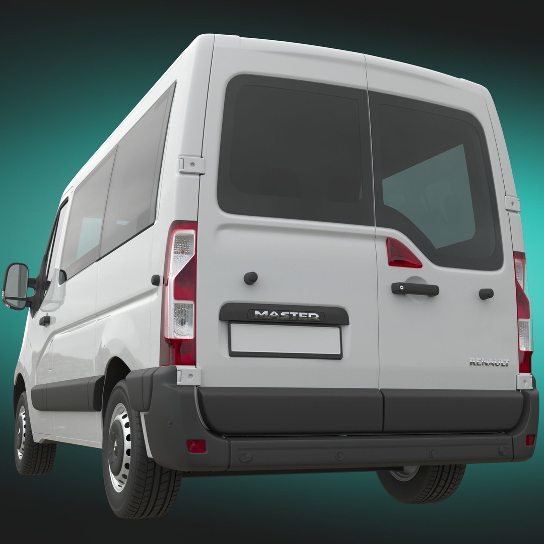 Renault Master 3D Model – High Poly Minivan, FBX, OBJ, Blender - View 5