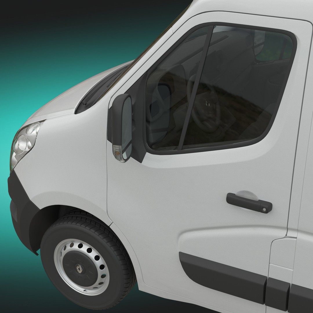 Renault Master 3D Model – High Poly Minivan, FBX, OBJ, Blender - View 8