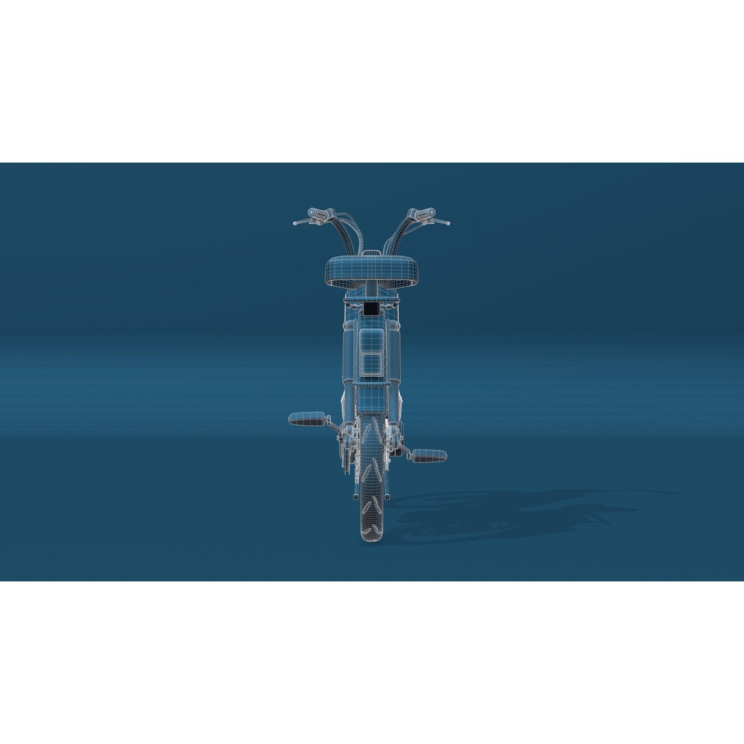 Peugeot 103 MVL 1990 3D Model – High-Quality Game-Ready Asset, FBX, OBJ