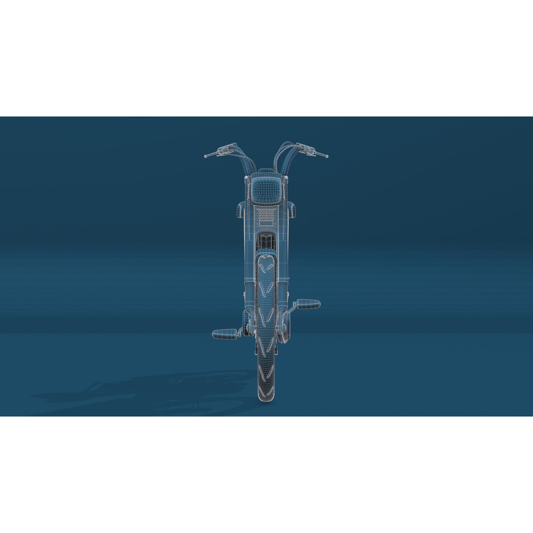 Peugeot 103 MVL 1990 3D Model – High-Quality Game-Ready Asset, FBX, OBJ - View 16
