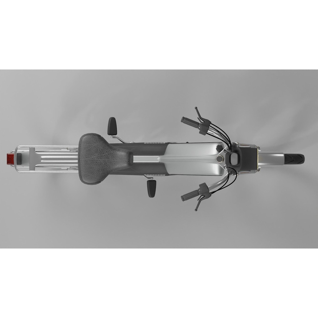 Peugeot 103 MVL 1990 3D Model – High-Quality Game-Ready Asset, FBX, OBJ - View 9