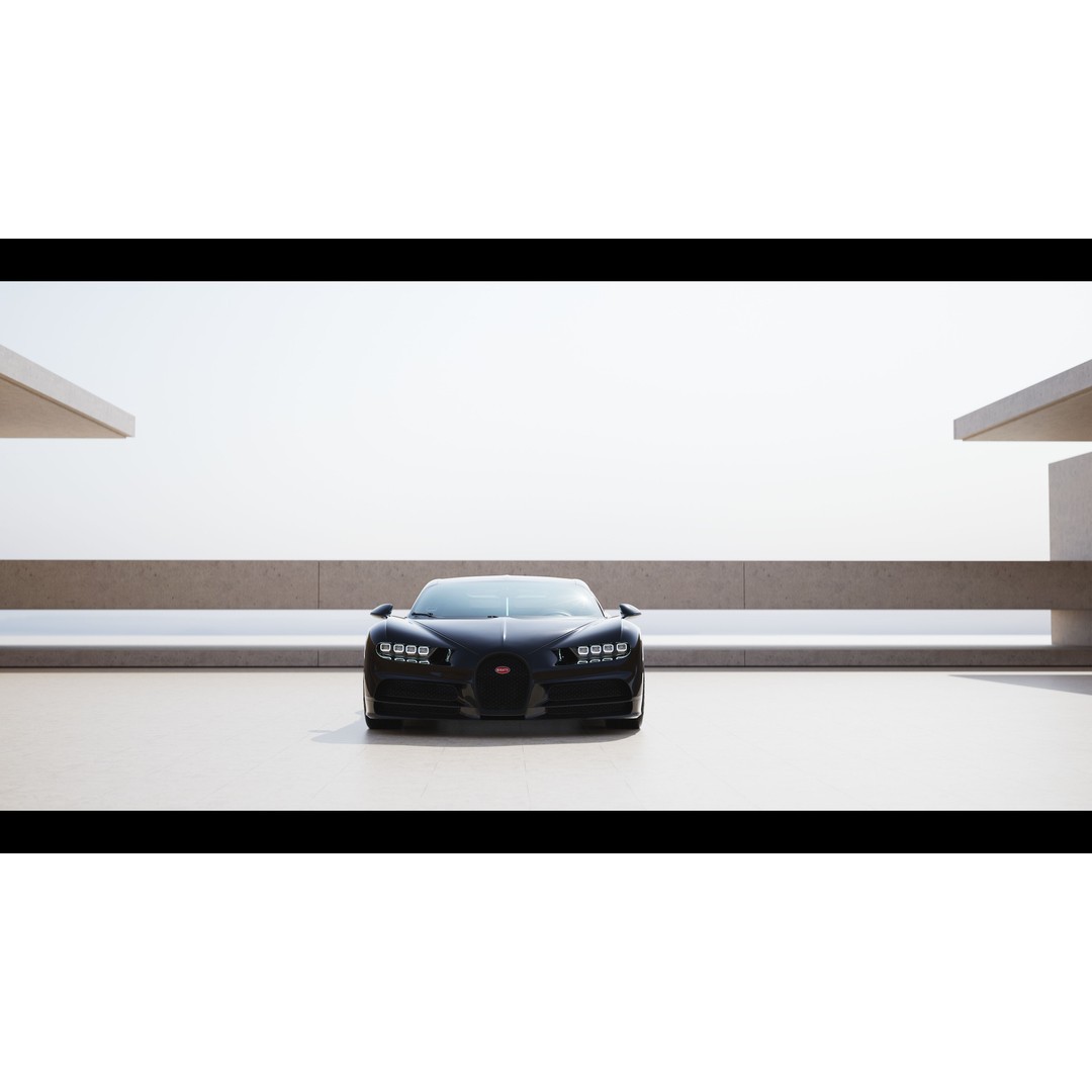 Bugatti Chiron 3D Model – Automotive Environment for Unreal Engine 5.5 - View 10