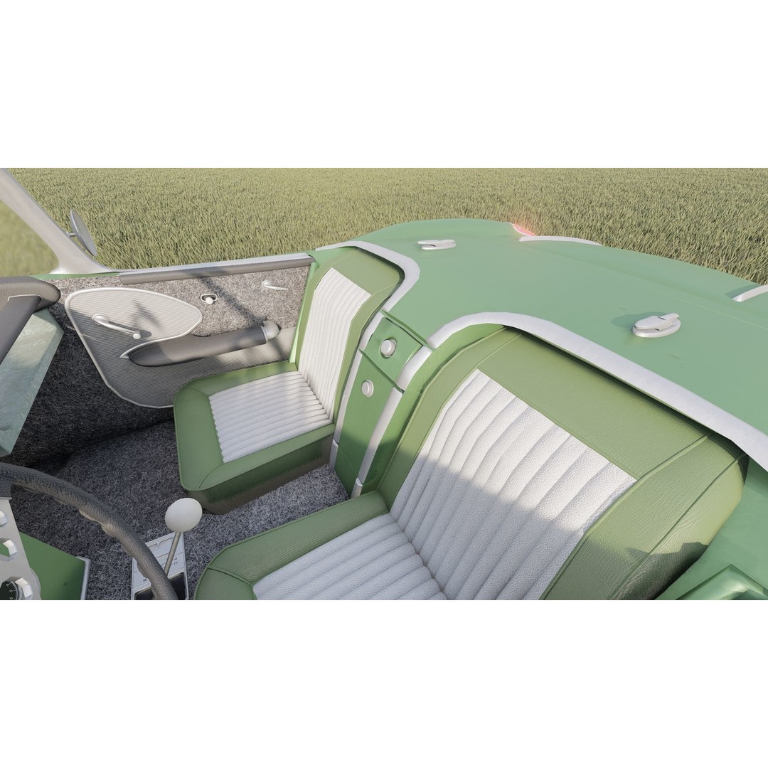 Chevrolet Corvette 1950s 3D Model – Classic Antique Car, Lumion Ready - View 27