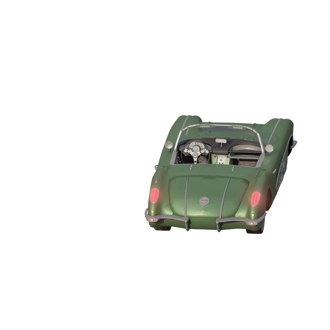 Chevrolet Corvette 1950s 3D Model – Classic Antique Car, Lumion Ready - View 7