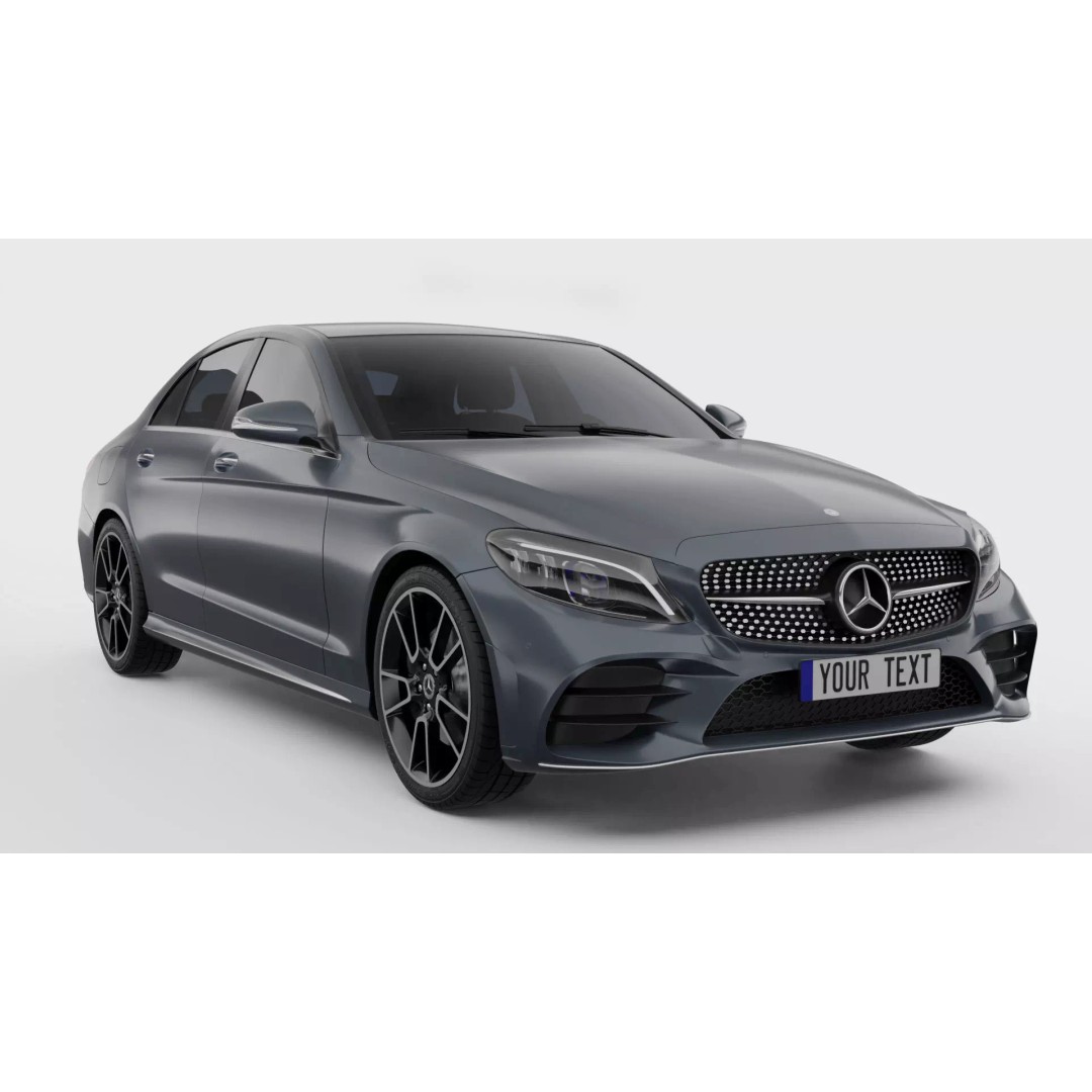 Mercedes-Benz C-Class AMG Line 3D Model – High Poly Rigged Asset, Blender, FBX - View 2