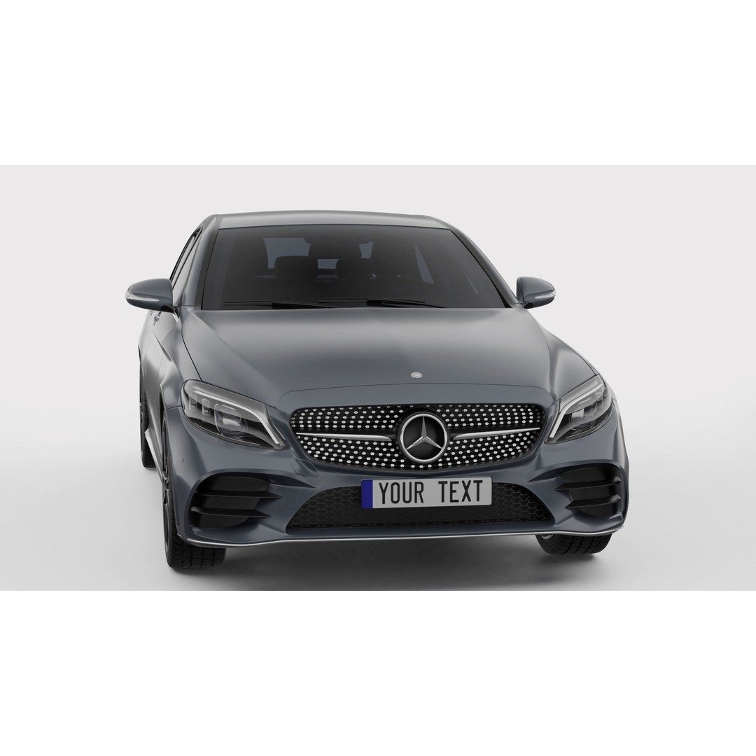 Mercedes-Benz C-Class AMG Line 3D Model – High Poly Rigged Asset, Blender, FBX - View 4