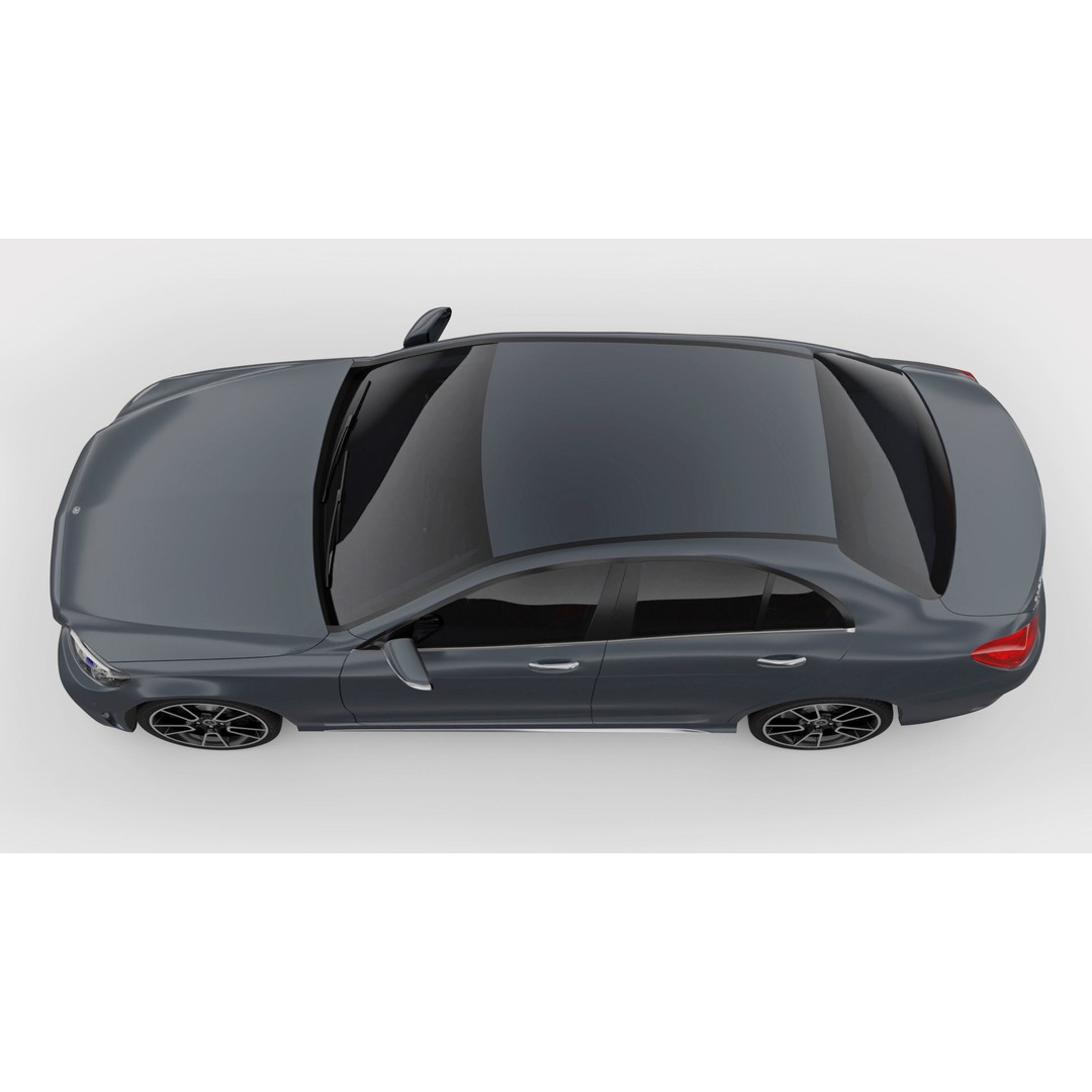 Mercedes-Benz C-Class AMG Line 3D Model – High Poly Rigged Asset, Blender, FBX - View 6