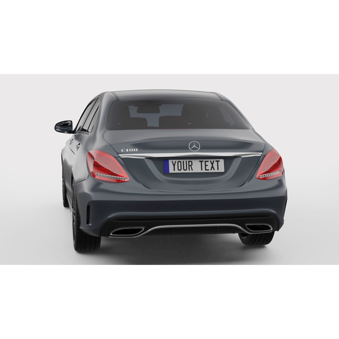 Mercedes-Benz C-Class AMG Line 3D Model – High Poly Rigged Asset, Blender, FBX - View 7