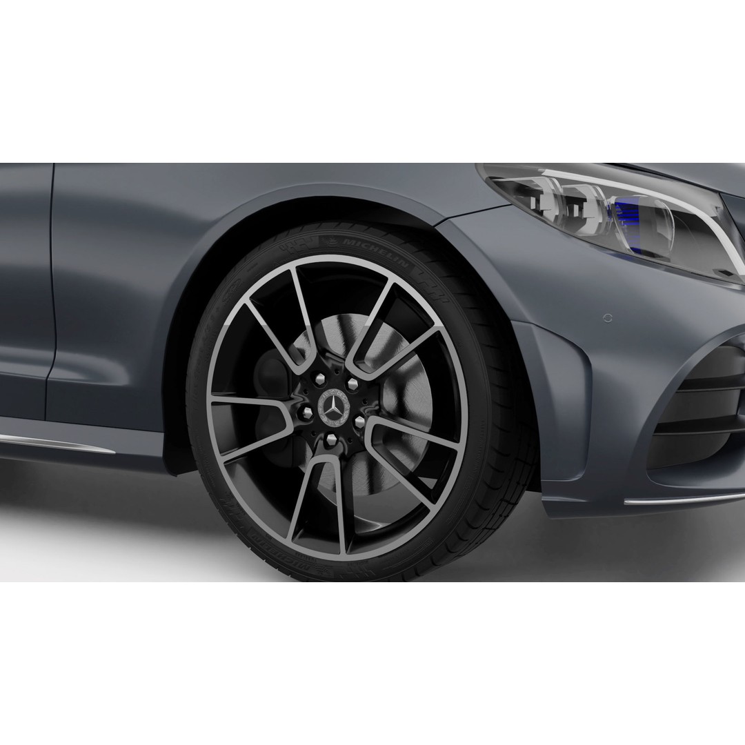 Mercedes-Benz C-Class AMG Line 3D Model – High Poly Rigged Asset, Blender, FBX - View 8