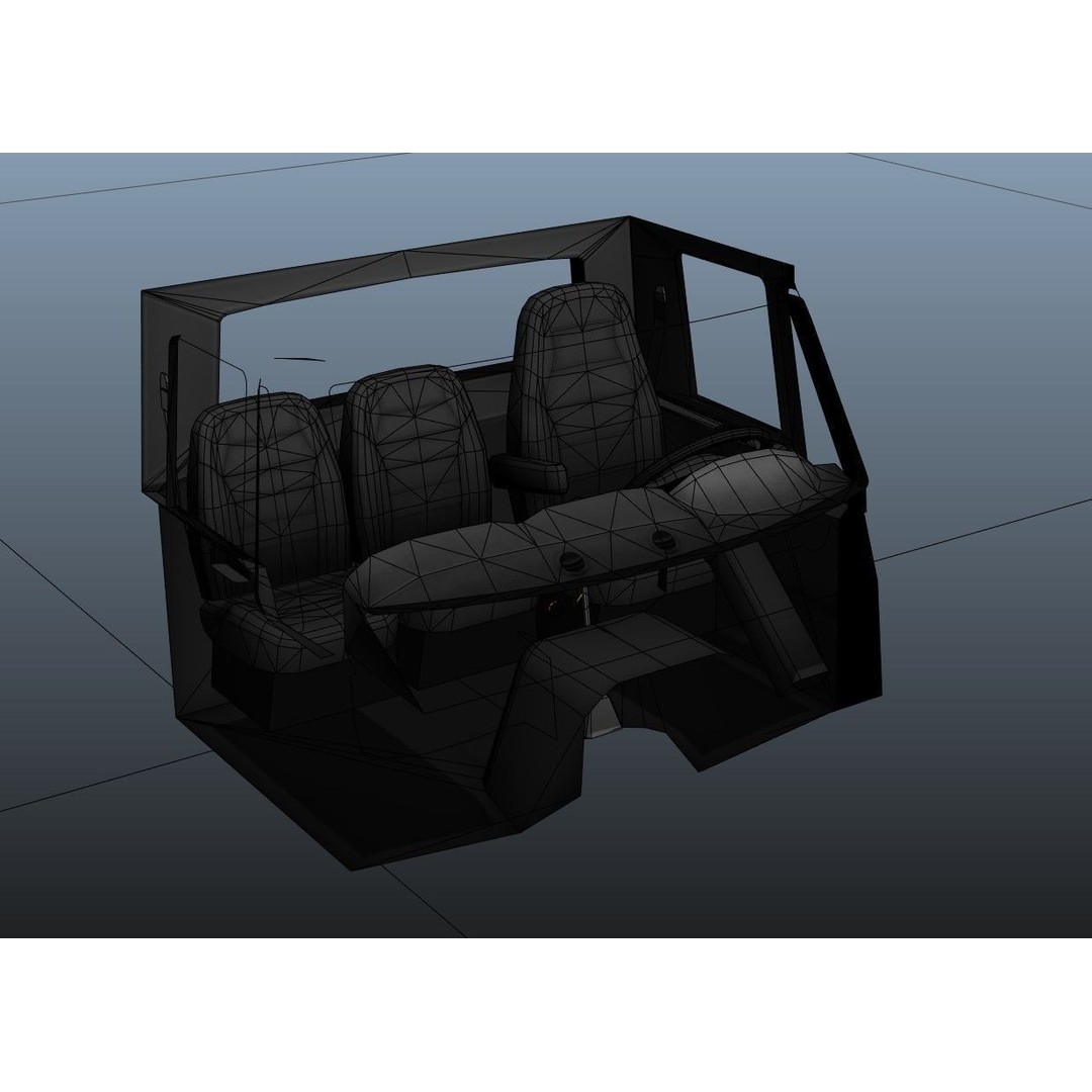 International Durastar Service Truck 3D Model – Low Poly Game Asset, FBX - View 40
