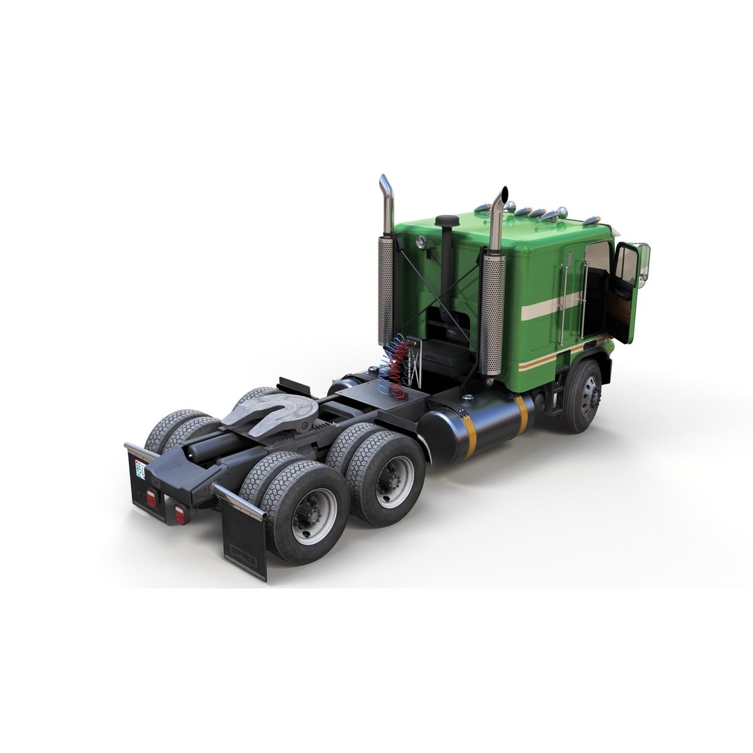 Freightliner Powerliner Dryvan Trailer 3D Model – Low Poly Game Asset, FBX - View 17