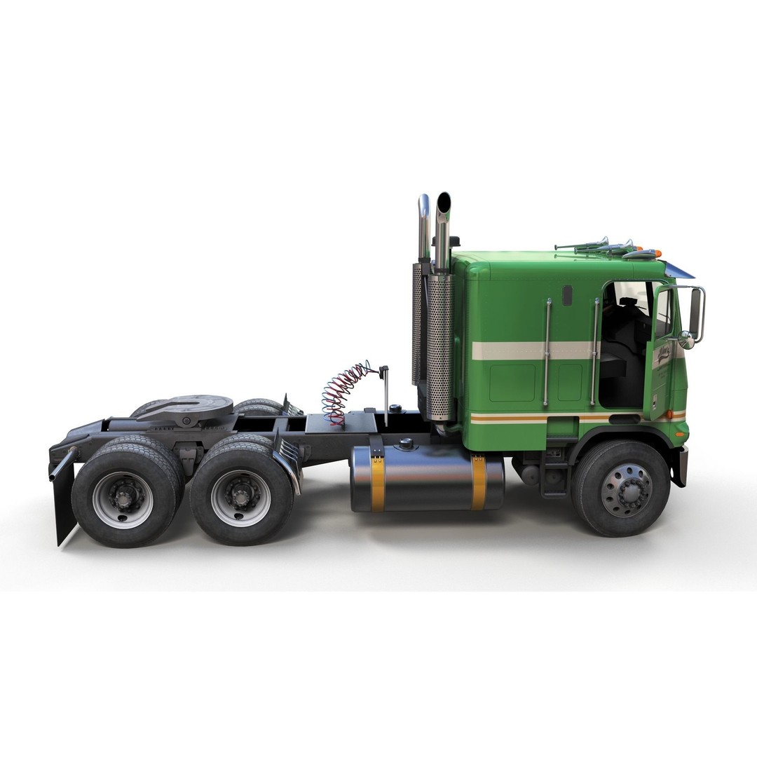 Freightliner Powerliner Dryvan Trailer 3D Model – Low Poly Game Asset, FBX - View 19