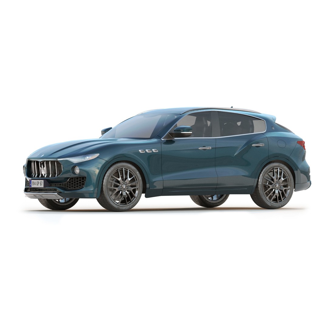 Maserati Levante Granlusso 3D Model – High Poly SUV Asset, FBX, OBJ - View 10