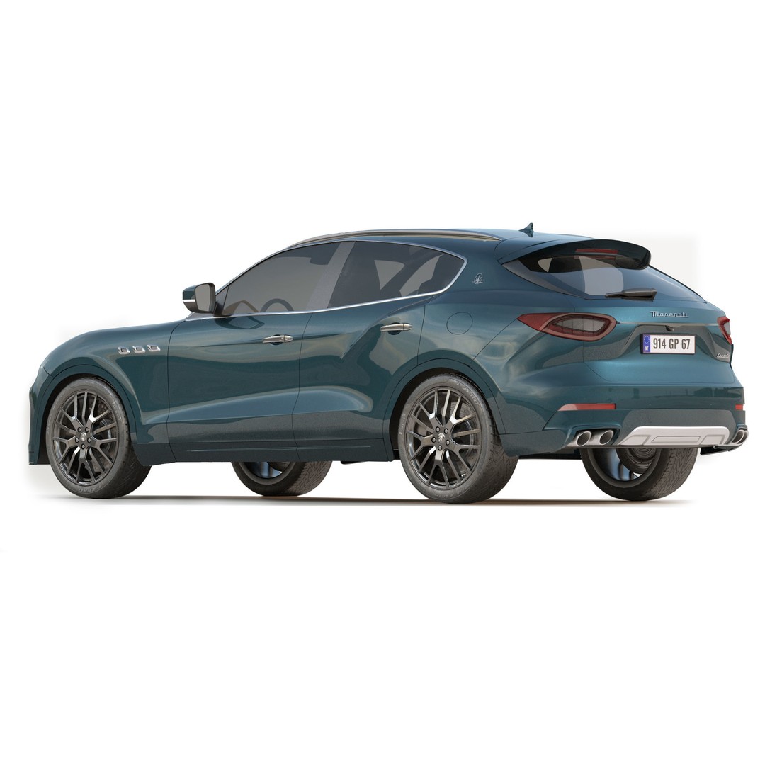 Maserati Levante Granlusso 3D Model – High Poly SUV Asset, FBX, OBJ - View 14