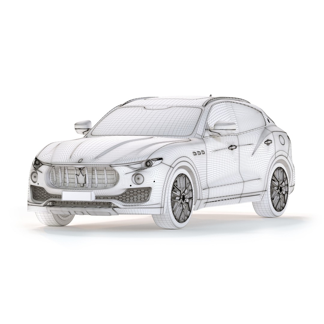 Maserati Levante Granlusso 3D Model – High Poly SUV Asset, FBX, OBJ - View 15