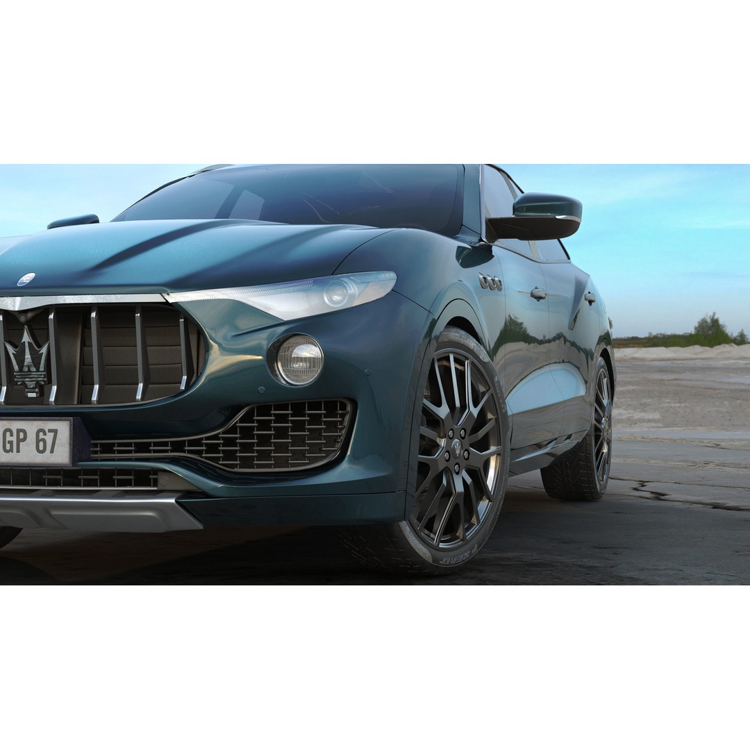 Maserati Levante Granlusso 3D Model – High Poly SUV Asset, FBX, OBJ - View 4