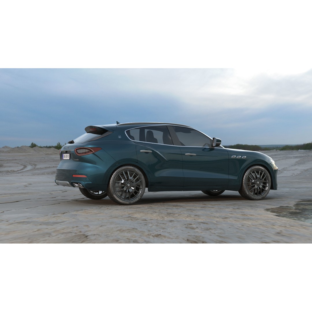 Maserati Levante Granlusso 3D Model – High Poly SUV Asset, FBX, OBJ - View 5