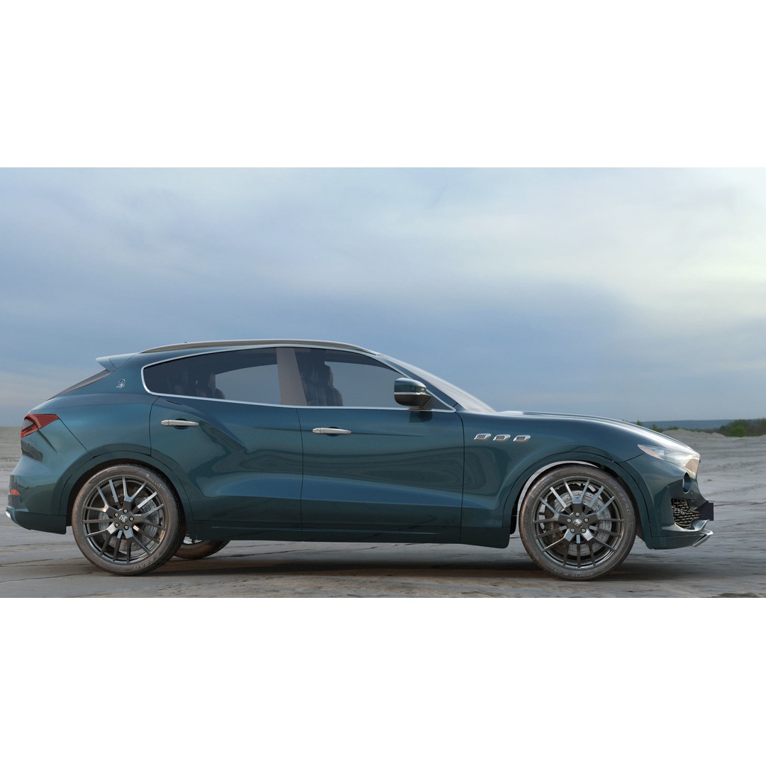 Maserati Levante Granlusso 3D Model – High Poly SUV Asset, FBX, OBJ - View 6