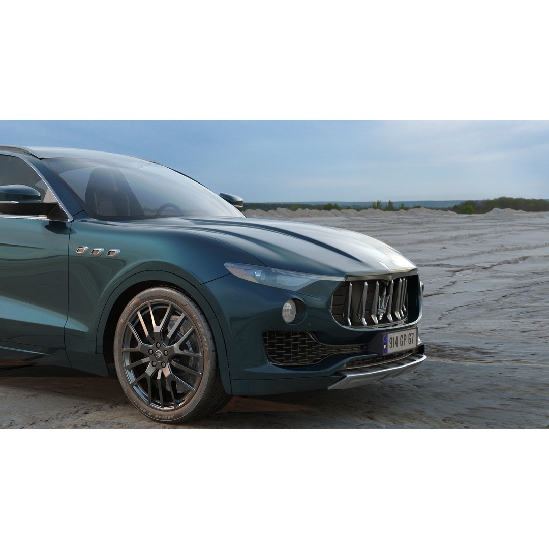 Maserati Levante Granlusso 3D Model – High Poly SUV Asset, FBX, OBJ - View 7