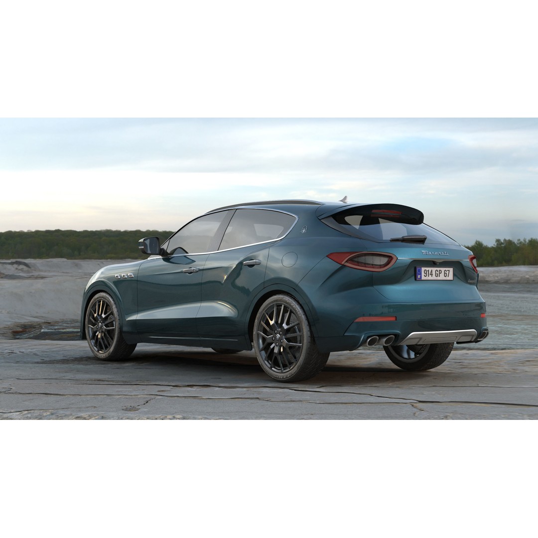 Maserati Levante Granlusso 3D Model – High Poly SUV Asset, FBX, OBJ - View 8