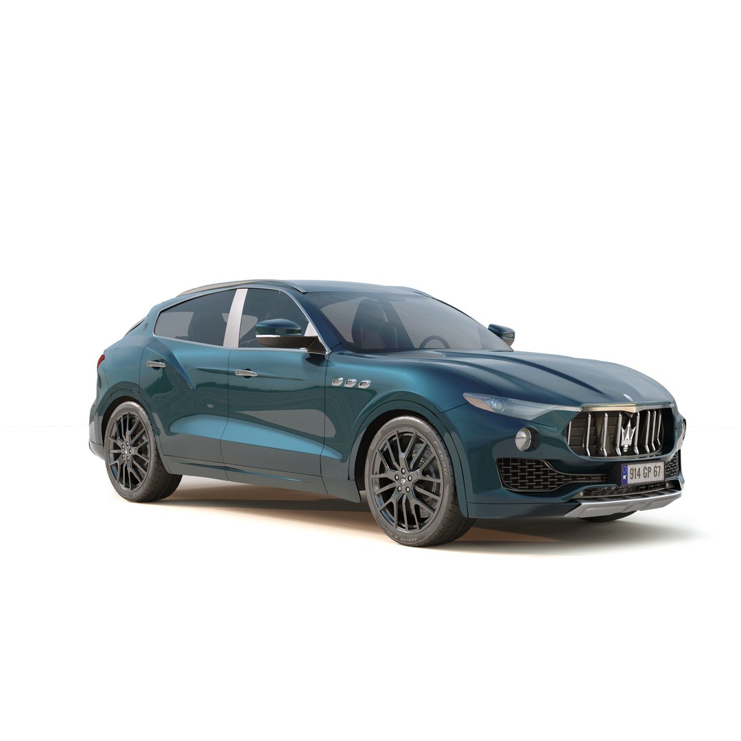 Maserati Levante Granlusso 3D Model – High Poly SUV Asset, FBX, OBJ - View 9