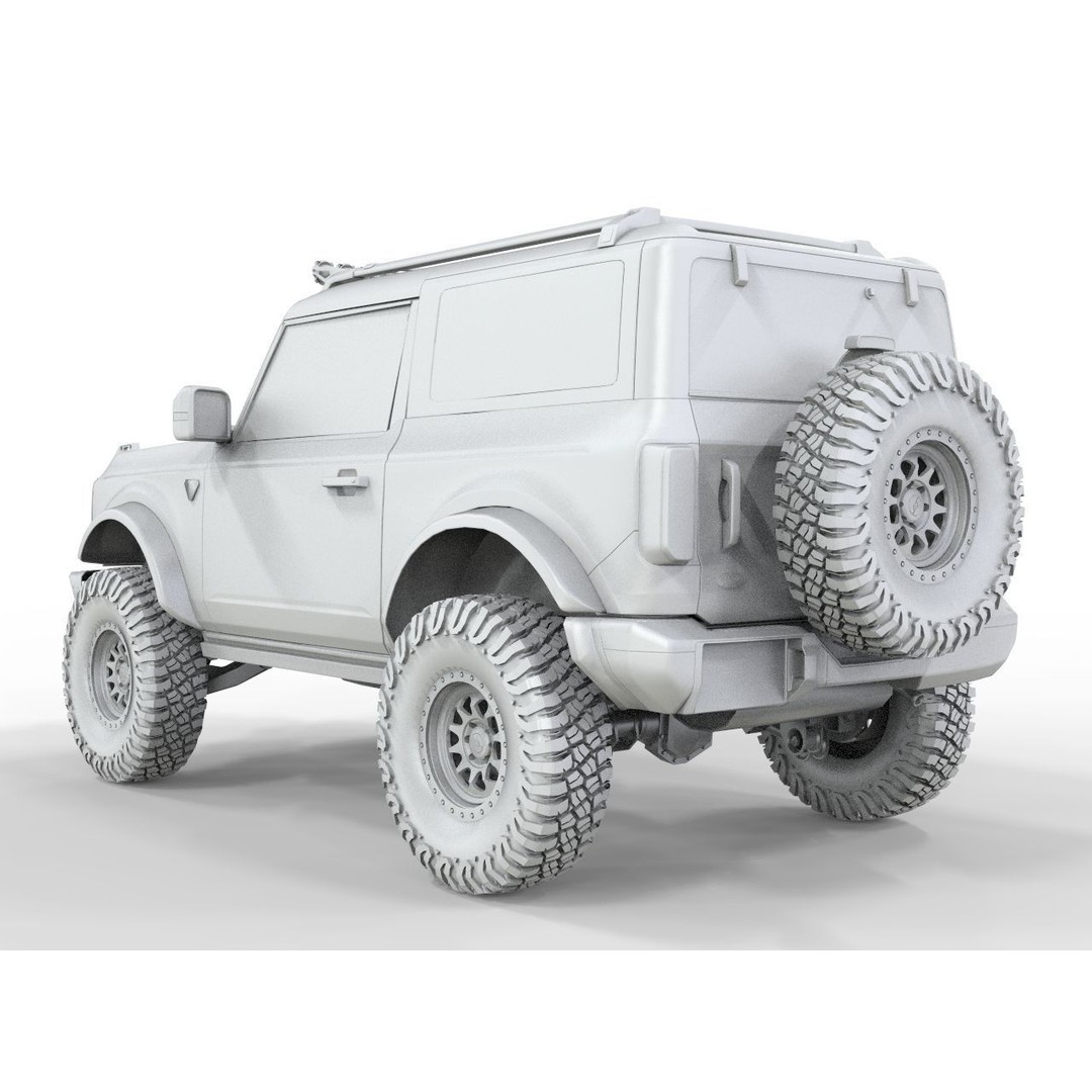 Bronco 2021 Off Road Edition 3D Model – High Poly Game Asset, FBX, OBJ, Blender