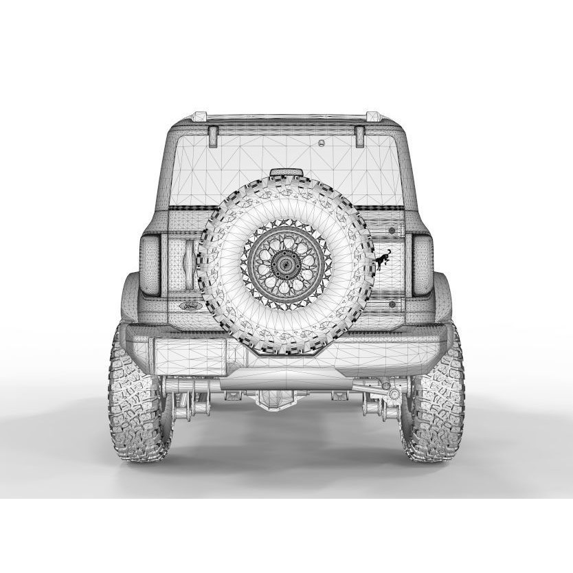 Bronco 2021 Off Road Edition 3D Model – High Poly Game Asset, FBX, OBJ, Blender - View 11