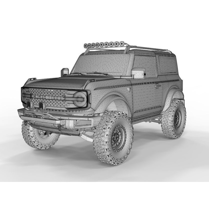 Bronco 2021 Off Road Edition 3D Model – High Poly Game Asset, FBX, OBJ, Blender - View 15