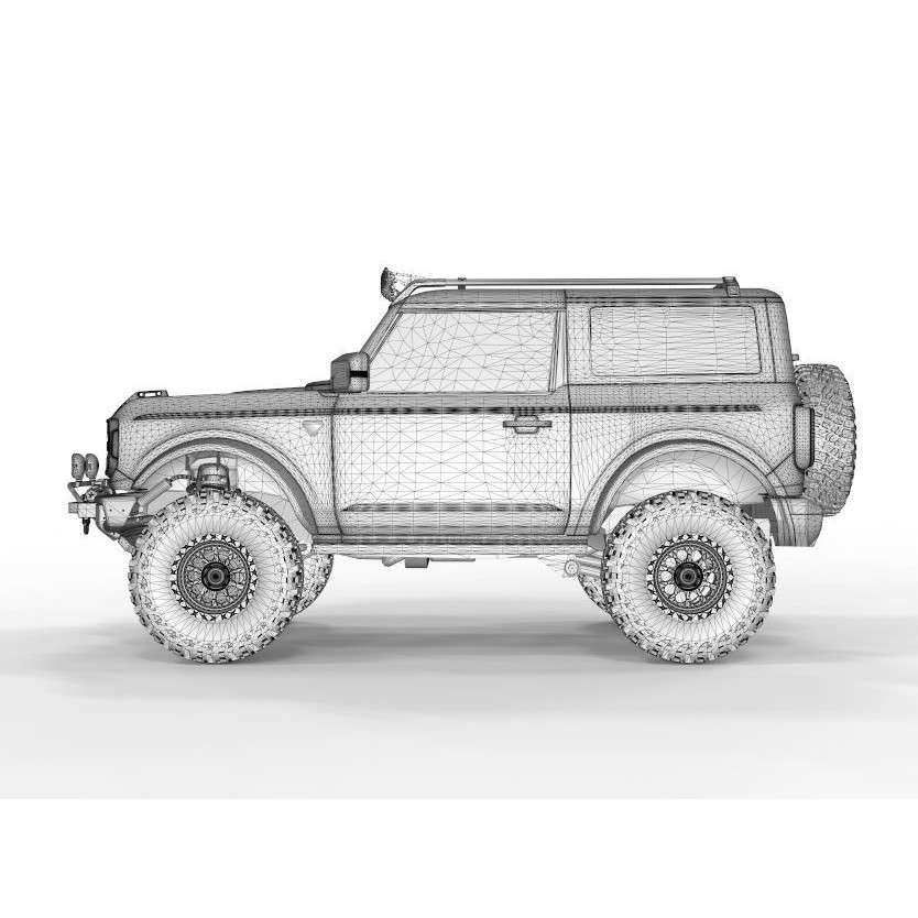 Bronco 2021 Off Road Edition 3D Model – High Poly Game Asset, FBX, OBJ, Blender - View 16